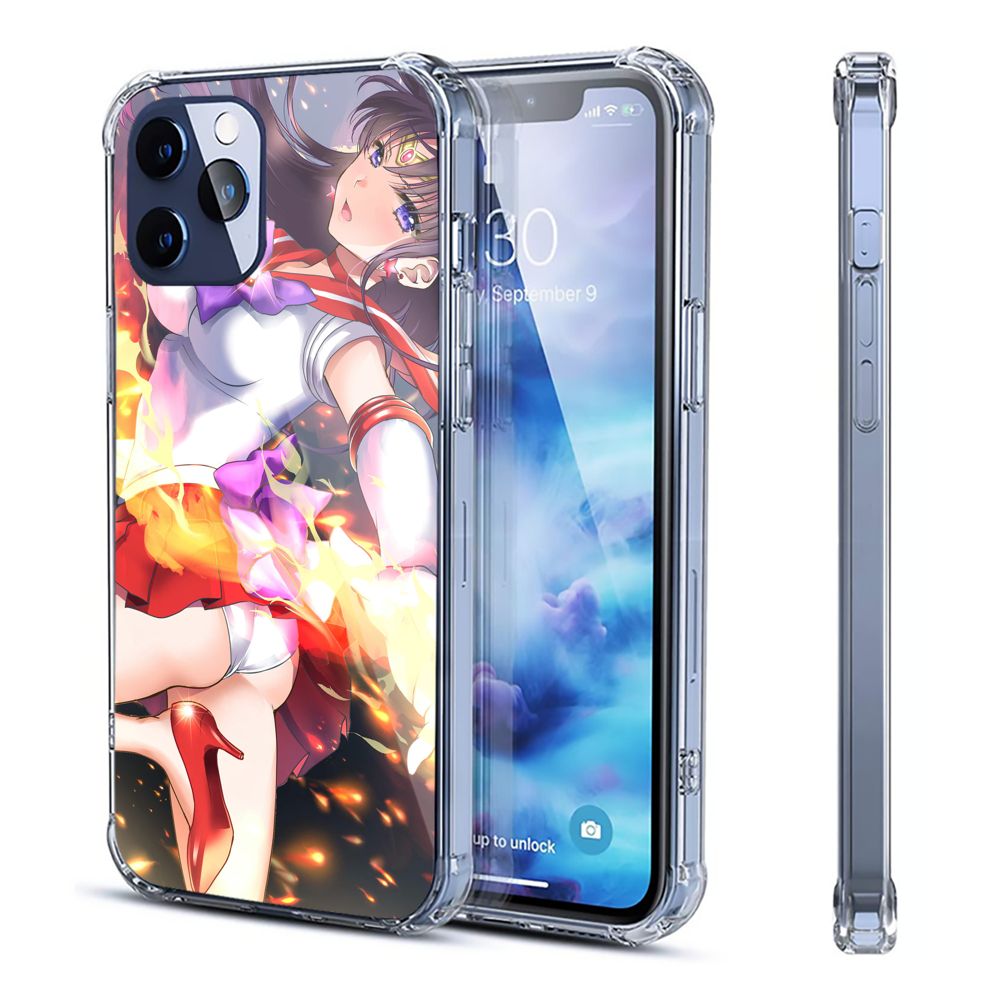 （画像用） 美少女戦士セーラームーン Sailor Moon 【iPhone 12シリーズ対応】透明スマホケース（クリアソフトケース）